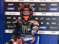 Fabio Quartararo participates in the MotoGP Test at Misano World Circuit Marco Simoncelli in Misano Adriatico, Italy, on September 9, 2024....