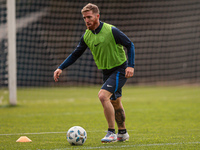 In Buenos Aires, Argentina, on September 9, 2024, Spanish footballer Iker Muniain has his first practice with the Argentine club San Lorenzo...