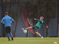 In Buenos Aires, Argentina, on September 9, 2024, Spanish footballer Iker Muniain has his first practice with the Argentine club San Lorenzo...