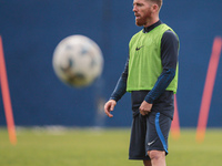 In Buenos Aires, Argentina, on September 9, 2024, Spanish footballer Iker Muniain has his first practice with the Argentine club San Lorenzo...