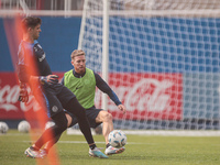 In Buenos Aires, Argentina, on September 9, 2024, Spanish footballer Iker Muniain has his first practice with the Argentine club San Lorenzo...