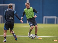 In Buenos Aires, Argentina, on September 9, 2024, Spanish footballer Iker Muniain has his first practice with the Argentine club San Lorenzo...