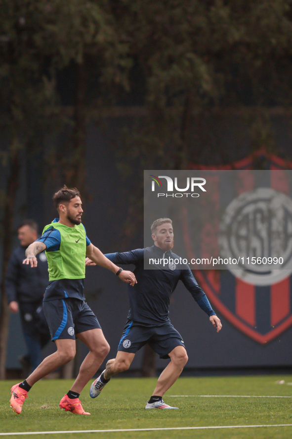 In Buenos Aires, Argentina, on September 9, 2024, Spanish footballer Iker Muniain has his first practice with the Argentine club San Lorenzo...