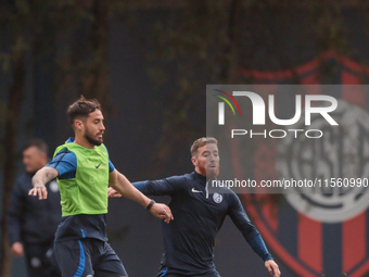 In Buenos Aires, Argentina, on September 9, 2024, Spanish footballer Iker Muniain has his first practice with the Argentine club San Lorenzo...