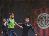 In Buenos Aires, Argentina, on September 9, 2024, Spanish footballer Iker Muniain has his first practice with the Argentine club San Lorenzo...