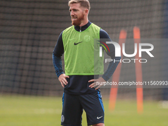 In Buenos Aires, Argentina, on September 9, 2024, Spanish footballer Iker Muniain has his first practice with the Argentine club San Lorenzo...