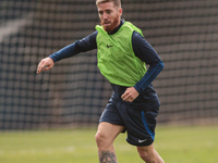 In Buenos Aires, Argentina, on September 9, 2024, Spanish footballer Iker Muniain has his first practice with the Argentine club San Lorenzo...