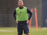 In Buenos Aires, Argentina, on September 9, 2024, Spanish footballer Iker Muniain has his first practice with the Argentine club San Lorenzo...