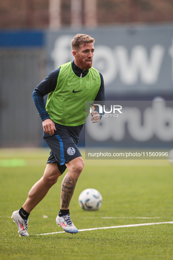 In Buenos Aires, Argentina, on September 9, 2024, Spanish footballer Iker Muniain has his first practice with the Argentine club San Lorenzo...