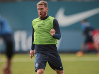 In Buenos Aires, Argentina, on September 9, 2024, Spanish footballer Iker Muniain has his first practice with the Argentine club San Lorenzo...