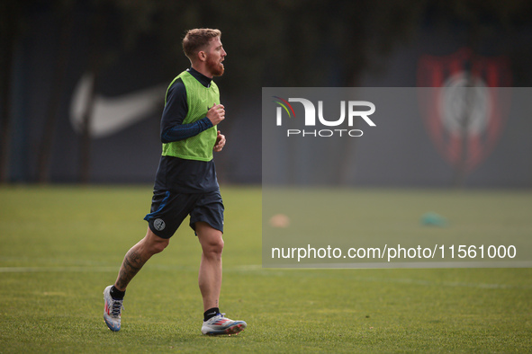 In Buenos Aires, Argentina, on September 9, 2024, Spanish footballer Iker Muniain has his first practice with the Argentine club San Lorenzo...