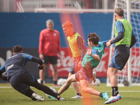 In Buenos Aires, Argentina, on September 9, 2024, Spanish footballer Iker Muniain has his first practice with the Argentine club San Lorenzo...