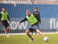 In Buenos Aires, Argentina, on September 9, 2024, Spanish footballer Iker Muniain has his first practice with the Argentine club San Lorenzo...