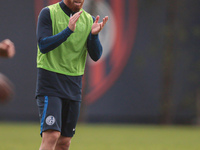 In Buenos Aires, Argentina, on September 9, 2024, Spanish footballer Iker Muniain has his first practice with the Argentine club San Lorenzo...