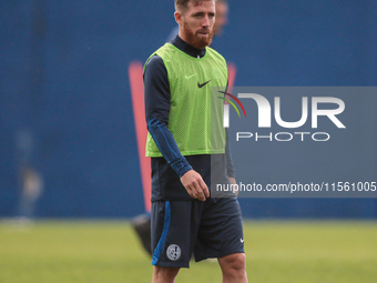 In Buenos Aires, Argentina, on September 9, 2024, Spanish footballer Iker Muniain has his first practice with the Argentine club San Lorenzo...