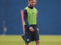 In Buenos Aires, Argentina, on September 9, 2024, Spanish footballer Iker Muniain has his first practice with the Argentine club San Lorenzo...