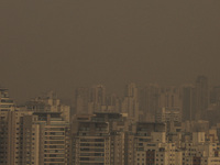 Dry weather and a layer of pollution cover the sky in Sao Paulo, Brazil, on September 9, 2024. Sao Paulo has the most polluted air in the wo...