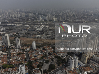 Dry weather and a layer of pollution cover the sky in Sao Paulo, Brazil, on September 9, 2024. Sao Paulo has the most polluted air in the wo...