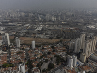 Dry weather and a layer of pollution cover the sky in Sao Paulo, Brazil, on September 9, 2024. Sao Paulo has the most polluted air in the wo...