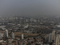 Dry weather and a layer of pollution cover the sky in Sao Paulo, Brazil, on September 9, 2024. Sao Paulo has the most polluted air in the wo...