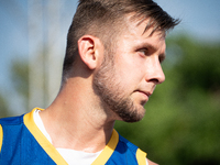 Przemyslaw Zamojski participates in the LOTTO 3x3 League basketball game in Sosnowiec, Poland, on September 8, 2024. The Lotto 3x3 Liga tour...