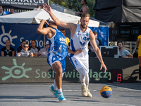 Szymon Rduch participates in the LOTTO 3x3 League basketball game in Sosnowiec, Poland, on September 8, 2024. Lotto 3x3 Liga tournament matc...