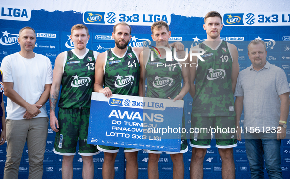 Legia LOTTO 3x3 Warszawa players advance to the final basketball tournament of the LOTTO 3x3 League in Sosnowiec, Poland, on September 8, 20...