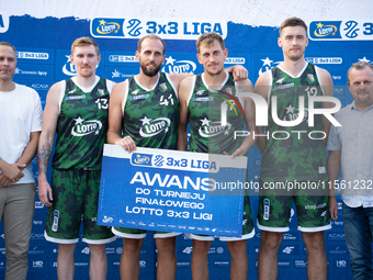 Legia LOTTO 3x3 Warszawa players advance to the final basketball tournament of the LOTTO 3x3 League in Sosnowiec, Poland, on September 8, 20...