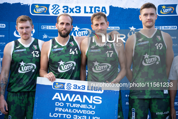 Legia LOTTO 3x3 Warszawa players advance to the final basketball tournament of the LOTTO 3x3 League in Sosnowiec, Poland, on September 8, 20...