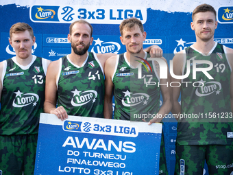 Legia LOTTO 3x3 Warszawa players advance to the final basketball tournament of the LOTTO 3x3 League in Sosnowiec, Poland, on September 8, 20...