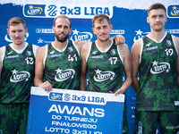 Legia LOTTO 3x3 Warszawa players advance to the final basketball tournament of the LOTTO 3x3 League in Sosnowiec, Poland, on September 8, 20...