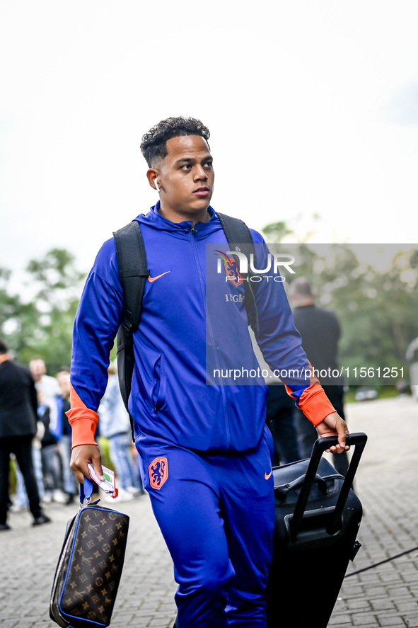 Netherlands player Million Manhoef plays during the match between the Netherlands and Georgia at the Covebo Stadium - De Koel for the Qualif...