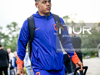 Netherlands player Million Manhoef plays during the match between the Netherlands and Georgia at the Covebo Stadium - De Koel for the Qualif...