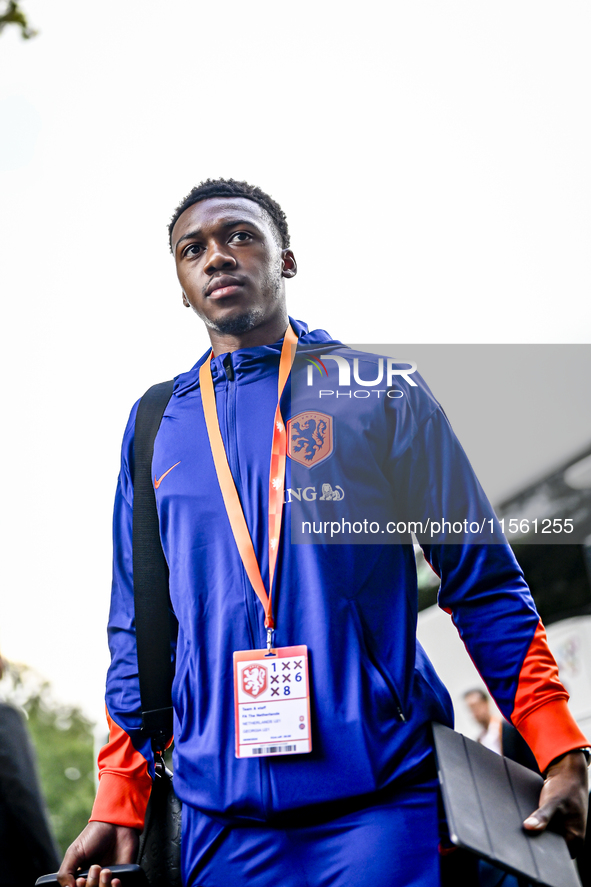 Netherlands player Antoni Milambo during the match between the Netherlands and Georgia at the Covebo Stadium - De Koel for the Qualification...