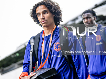 Netherlands player Gjivaj Zechiel plays during the match between the Netherlands and Georgia at the Covebo Stadium - De Koel for the Qualifi...