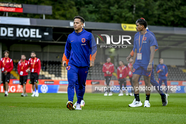 Netherlands player Million Manhoef plays during the match between the Netherlands and Georgia at the Covebo Stadium - De Koel for the Qualif...