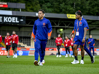 Netherlands player Million Manhoef plays during the match between the Netherlands and Georgia at the Covebo Stadium - De Koel for the Qualif...