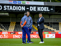 Netherlands trainer coach Michael Reiziger and Netherlands assistant trainer Leeroy Echteld during the match between Netherlands and Georgia...