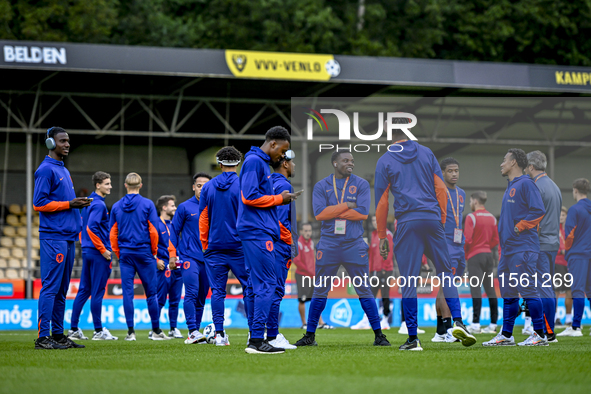 Netherlands player Noah Ohio during the match between the Netherlands and Georgia at the Covebo Stadium - De Koel for the Qualification EK 2...