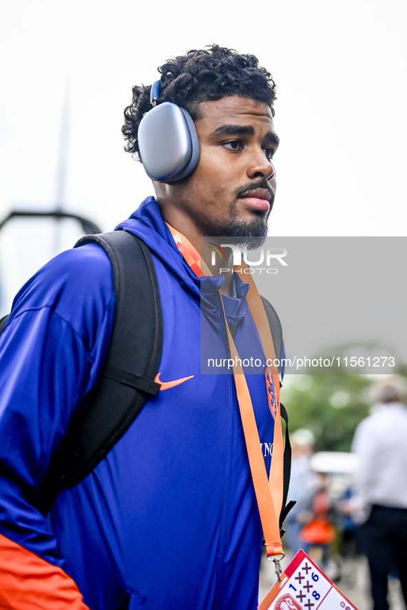 Netherlands player Ian Maatsen during the match between the Netherlands and Georgia at the Covebo Stadium - De Koel for the Qualification EK...