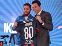 In Buenos Aires, Argentina, on September 9, 2024, Spanish footballer Iker Muniain speaks at a press conference after practicing with the San...