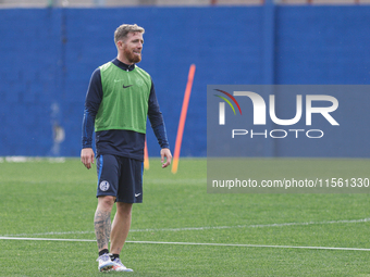 Iker Muniain trains during his presentation day as a new player of San Lorenzo de Almagro at Estadio Pedro Bidegain in Buenos Aires, Argenti...