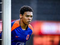 Netherlands goalkeeper Rome-Jayden Owusu-Oduro plays during the match between the Netherlands and Georgia at the Covebo Stadium - De Koel fo...