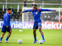 Netherlands player Million Manhoef and Netherlands player Emmanuel Emegha during the match between the Netherlands and Georgia at the Covebo...