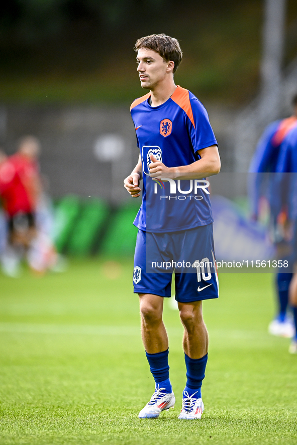 Netherlands player Youri Regeer during the match between the Netherlands and Georgia at the Covebo Stadium - De Koel for the Qualification E...