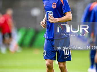 Netherlands player Youri Regeer during the match between the Netherlands and Georgia at the Covebo Stadium - De Koel for the Qualification E...