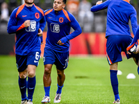 Netherlands player Million Manhoef plays during the match between the Netherlands and Georgia at the Covebo Stadium - De Koel for the Qualif...