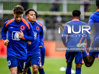 Netherlands player Million Manhoef plays during the match between the Netherlands and Georgia at the Covebo Stadium - De Koel for the Qualif...