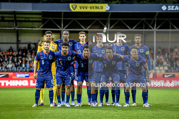 Netherlands goalkeeper Rome-Jayden Owusu-Oduro, Netherlands player Emmanuel Emegham, Netherlands player Youri Regeer, Netherlands player You...