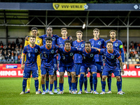 Netherlands goalkeeper Rome-Jayden Owusu-Oduro, Netherlands player Emmanuel Emegham, Netherlands player Youri Regeer, Netherlands player You...